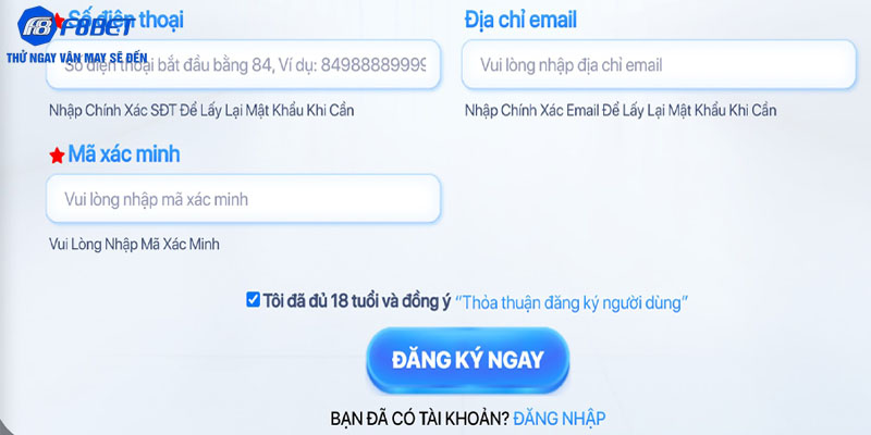 Bạn hãy nhớ luôn kiểm tra lại thông tin đăng ký 