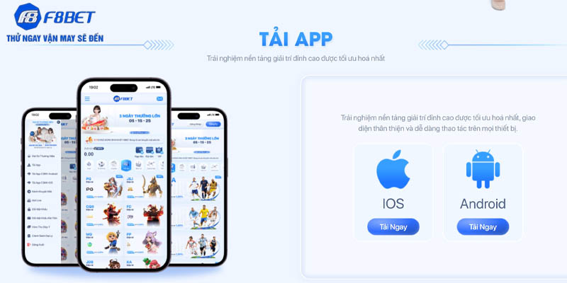 Thao tác tải app F8bet cực chuẩn với 2 hệ điều hành