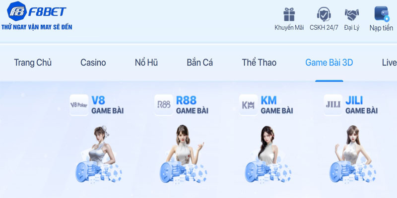 F8bet thiết kế một môi trường trải nghiệm đơn giản, dễ hiểu